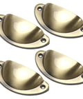 Snag A Win With These Next Level 4 Piece Iron Cup Pulls That Bring Fresh Vintage Shell Energy To Your Kitchen Cabinets Or Dresser Drawers While Delivering Insanely Sturdy Performance And A Sleek Brushed Bronze Look That Makes Your Space Pop. Pack of 4 brushed bronze iron cup pulls in a curved design for drawer or cabinet use.