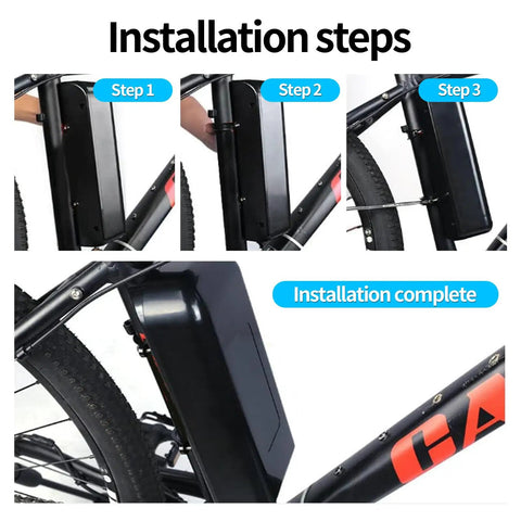 Installation steps of Electric Bike Controller Box Case Extra Large Size Protective Case For Bicycle Black Durable Shield