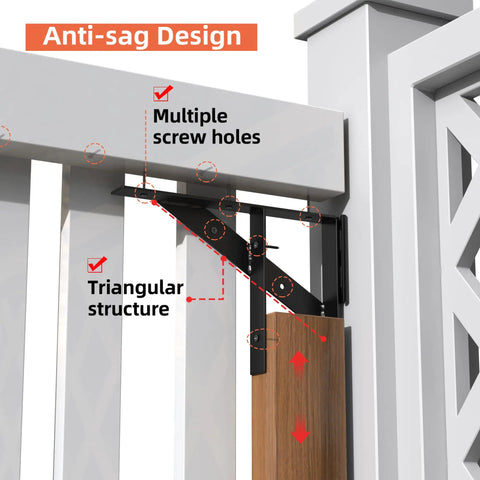Two Pack Corner Brace Bracket Kit For Wooden Gates And Fences Heavy Duty Steel No Sag Gate Hardware For Shed Doors Driveways Corral Gates And Wood Windows Rust Resistant Triangular Support Brackets