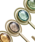 Pack Of 4 Self Adhesive Wall Hooks Featuring A Vintage Diamond Design in assorted colors for stylish organization.