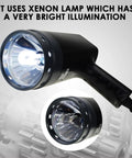 Digital Handheld Stroboscope With Wide Range From 50 To 12,000 FPM for Fault Detection showing bright xenon lamp
