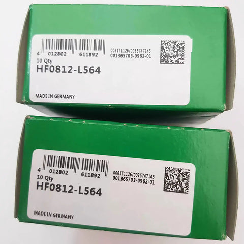 Heavy Duty One Way Needle Roller Clutch Bearing Drawn Cup Design 8X12X12 Mm packaging made in Germany with barcodes.