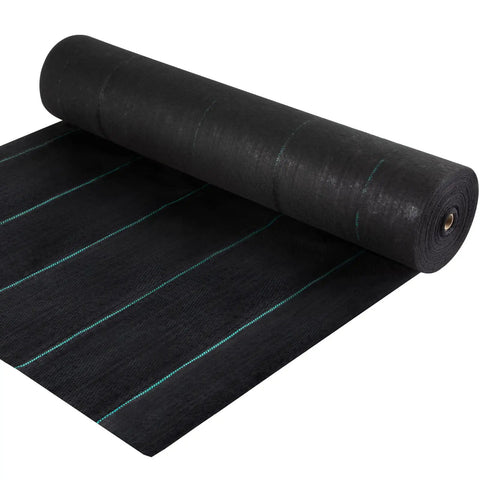 Heavy Duty Weed Barrier Fabric 4 By 300 Feet Woven Landscape Ground Cover For Gardens And Lawns Tough As Nails Weed Control Geotextile Mat Black Yard Shield For Sun And Rain