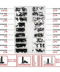 All In One Set Screw Kit With Screws, Washers, And Seal Rings For Homeowners, DIYers, Mechanics, And Industrial Workers, 20 Box Pack, F Set, Includes A Wide Range Of Sizes And Thread Types For Any Fastening Job displayed with contents and labels