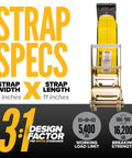 Replacement Fixed Ends For Ratchet Straps 4 Inch By 11 Inch 2 Pack Tough As Nails 5400 Lbs Working Load Limit Zinc Coated