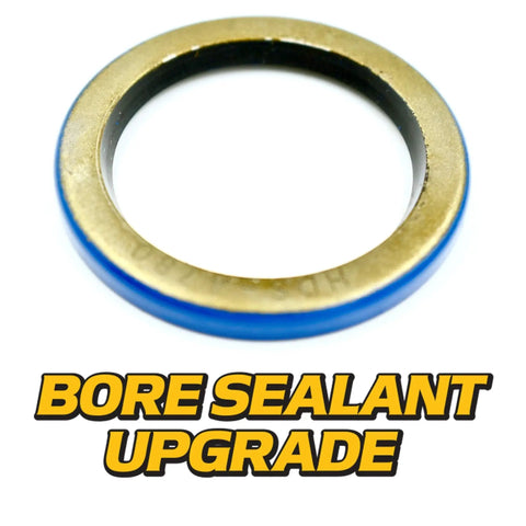 Heavy Duty Fork Caster Bearing Rebuild Kit With Bore Sealant Coating O Ring Cap Upgrade And Dual Precision Bearings, close-up of bore sealant ring.