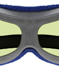 Top Shelf Diode 810nm Laser Safety Glasses Delivering OD 5 Plus Protection In The Yellow Green Lens Range With Silver Frames, front view.