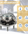 Heavy Duty Front Wheel Hub Bearing Assembly For 2WD Chevy Silverado Sierra Tahoe Suburban Yukon Escalade 2007 To 2014 with motor support.