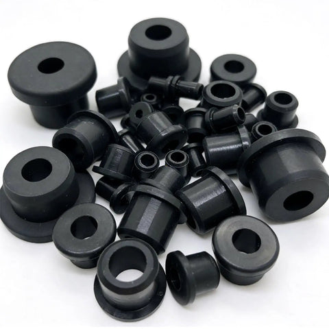 145 Piece T Type Rubber Grommet Kit With 12 Sizes From 3/16 To 49/64 Inch Silicone Hole Plugs for Wiring, scattered view