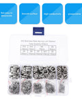 Stainless Steel Spring Lock Washer Kit M2 To M10 600 Piece Assortment For Heavy Duty Industrial Grade Machinery Mechanical Repair