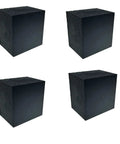 4 Piece Rock Solid Rubber Anti Vibration Isolation Blocks for HVAC and AC Units Heavy Duty Sound Dampening Bumper Pads 2 by 2 by 1.6 Inches