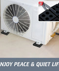 Badass Heavy Duty Rubber Anti Vibration Pads For Washers And Dryers Rigged As Shock Absorber Mounts For Air Compressors Hvac Units And Treadmills Built To Squelch Noise And Zero Out Machine Vibe For Sure under HVAC unit.
