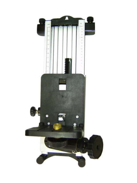 Multi Function Mount for Rotary Lasers With Five Eighths Inch Screw, Pro Grade Silver Mount For Wall Or Track Install