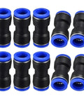 Plug And Play Pneumatic Fittings Plastic Connector Kit For Air And Water Hose Tubing Push In Straight Quick Connectors