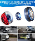 Heavy Duty Front Wheel Bearing Hub Assembly For Chevy Silverado 1500 4WD Only And GMC Sierra 1500 6 Lug With ABS Fits Tahoe Suburban Escalade Yukon XL Built Different Real Deal components showing brake disc and tire.