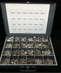 Beefy Stainless Metric Allen Head Socket Cap Screws Kit Countersunk Set 1250 Piece Hardware Fastener Collection case open