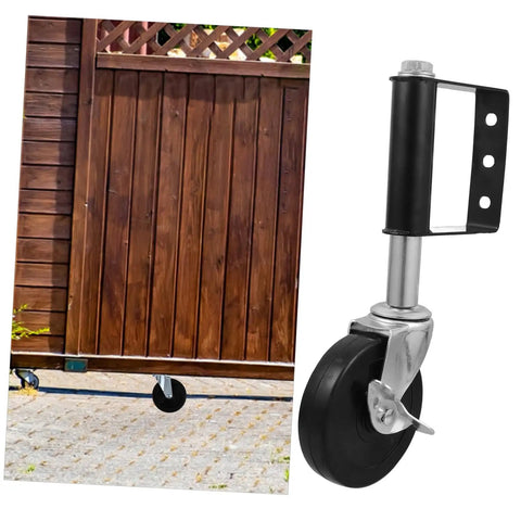Kickass Durability Rock Solid Design Silent Gate Caster Wheel With Spring Support And Anti Vibration Cushioning for outdoor gate use.