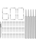 600 premium silver double headed skirting nails for seamless baseboard trim work, heavy duty fasteners.