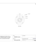 Built Tough Piloted Flange Bearing With Rugged Cast Iron Housing Four Bolt Mount And Felt Seals One Point Two Five Inch Bore Setscrew Lock Collar dimensions drawing.