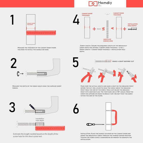 Installation instructions for 25 Pack Matte Gold Cabinet Pulls With 5 Inch Center To Center Hole Spacing Brushed Brass Handles.