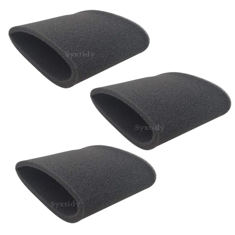 3 Pack Replacement Foam Filters For Wet Dry Vacuum Cleaners Fits Most Vacuums Including Shop Vac Vacmaster And Genie VF2001 90585 Foam Sleeve Filters Built Tough Premium Quality Easy Install