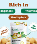 Pack of Macadamia Nut Halves And Pieces Bulk 25 Pounds Raw Unsalted Shelled Kosher Vegan Go To Keto Snack for baking and toppings.