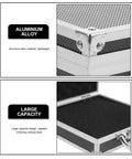 Boss Grade Aluminum Alloy Toolbox Featuring Secure Locking Panel And Portable Tool Stash Hella Tough For Hardworking Crews And DIY Enthusiasts, showing aluminum alloy material and large capacity design.