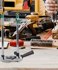 Beefed Up Adjustable Electric Drill Stand With 45 Degree Angle Aluminum Alloy Drill Press Guide in woodworking setup