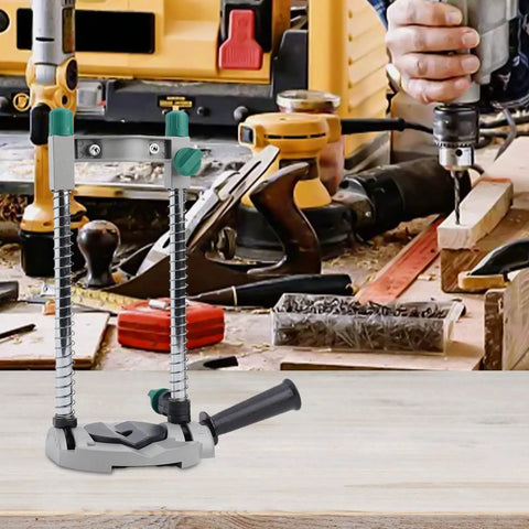 Beefed Up Adjustable Electric Drill Stand With 45 Degree Angle Aluminum Alloy Drill Press Guide in woodworking setup