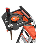 AirDeck Ladder Workstation Accessory With Handrail And Tool Tray Plastic Build Keeps Your Gear Handy At The Top Of The Ladder Fits Most Ladders 25 Lb Load Rating