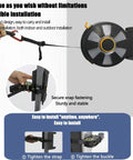 Wall Mounted Flywheel Trainer With Trendy Roulette Design Multi Exercise Gym Station Portable Fitness Gear for easy installation.