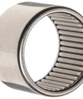 Full Complement Needle Roller Bearing With Drawn Steel Shell Two One Quarter Inch Inner Two Five Eighth Inch Outer Three Quarter Inch Width visible from side angle.