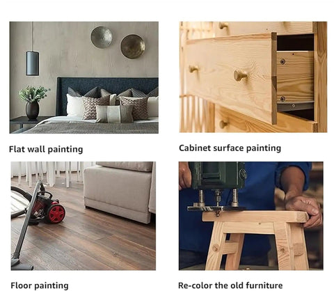 Wood Grain Tool Kit With Soft Rubber Roller For Realistic Wood Finish DIY Wall Decor Pro Grade Three Piece Set used on walls, cabinets, floors, and furniture.