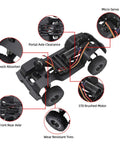 Durable Metal Chassis Frame With 6.1 Inch Wheelbase For 1 18th Scale RC Crawlers Like TRX4M Bronco Defender And AX-8560 Models