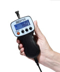 Kickass Handheld Digital Force Gauge With Pistol Grip Measures Up To 25 Lbf Featuring Bright Backlit Lcd Display in use