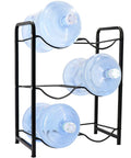 5 Gallon Water Jug Rack With 3 Tiers Heavy Duty Water Bottle Holder Storage Rack For 6 Bottles Durable Carbon Steel Organizer