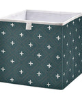 Heavy Duty Foldable Storage Bins With Reinforced Hollow Board Panels, Collapsible Closet Organizers Crafted From Thick 300D Oxford Fabric, Built Tough To Keep Shape While Holding Daily Essentials, Simple Cleanup in teal design.