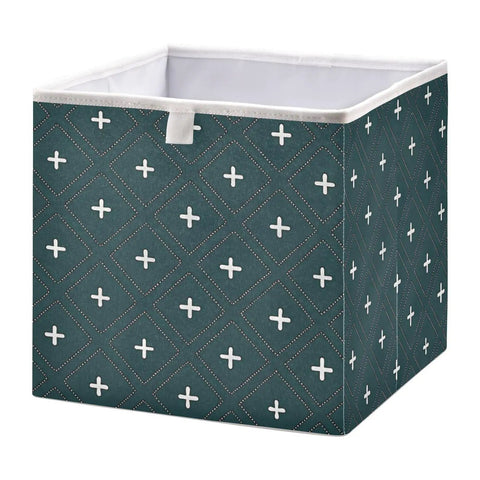 Heavy Duty Foldable Storage Bins With Reinforced Hollow Board Panels, Collapsible Closet Organizers Crafted From Thick 300D Oxford Fabric, Built Tough To Keep Shape While Holding Daily Essentials, Simple Cleanup in teal design.