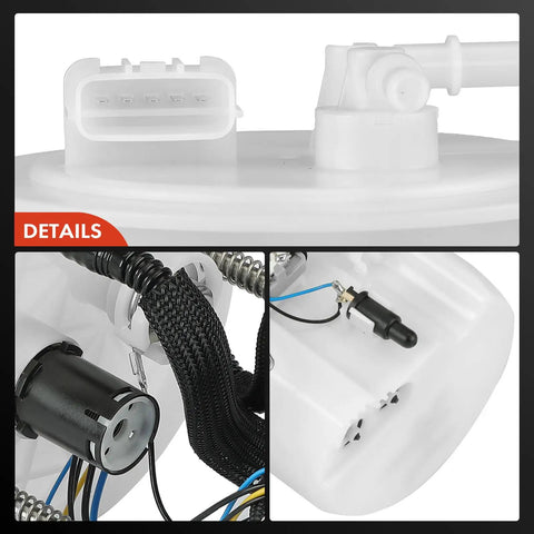 Top Shelf Electric Fuel Pump Module Assembly For Nissan Quest 2011 To 2017 V6 3.5L Engine Integrated sender and connectors.