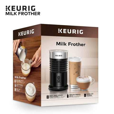 Standalone Milk Frother For Non Dairy Milk Hot And Cold Frothing 6 Oz Capacity Black Finish Great For Lattes And Cappuccinos