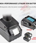 High-performance lithium-ion battery and charger with heavy duty ratchet cable cutter for copper and aluminum cables 50mm 65mm 75mm opening.