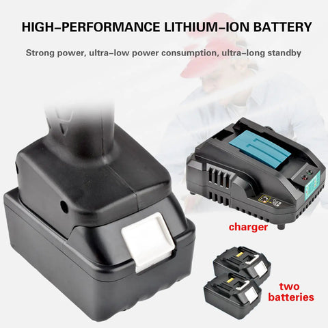 High-performance lithium-ion battery and charger with heavy duty ratchet cable cutter for copper and aluminum cables 50mm 65mm 75mm opening.