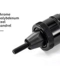 Self Locking Rivet Nut Gun Head Set M6 M8 M10 For LM07 Pneumatic Rivet Nut Gun Quick Mandrel Change showing steel mandrel