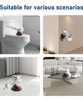 Kickin 65Mm Stroke Electric Telescopic Linear Actuator With Variable Speed Reciprocating DC Motor Kit mounted in various settings including toilet and wall.