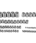 Stainless Steel Wire Thread Insert Kit, 60 Pcs, Metric M8 M10 Thread Repair Inserts, Restore Damaged Threads displayed in rows