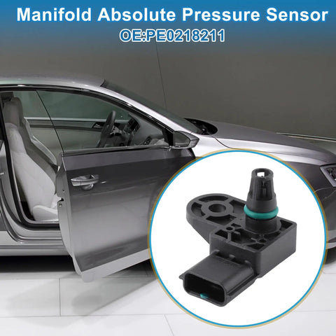 PE0218211 Manifold Absolute Pressure Map Sensor Plug and Play Replacement for Mazda 3 6 CX 5 CX 30 MX 5 Miata Scion iA Toyota Yaris 2012 Through 2021 with visible car interior
