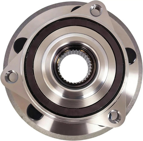 Durable Front Wheel Hub Bearing Assembly For Jeep Grand Cherokee 2011 2021 2Wd Oem Equivalent 513324 top view with smooth metal finish.