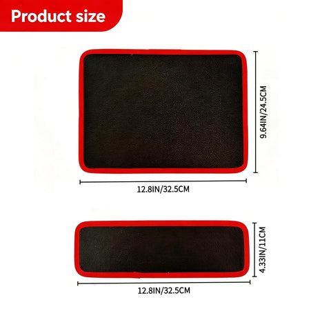 Two Pack Magnetic Tool Mats Set For Grab And Go Convenience Holding Screws Nuts Bolts And Small Metal Parts Non Slip Holder For Mechanics Car Repair And Workshop With Medium And Large Mats 12.8 By 4.33 Inches And 12.8 By 9.64 Inches, size chart