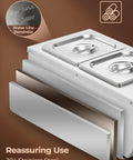 Pro Grade Two Tank Chocolate Tempering System 9 Lb Capacity Commercial Warmer And Melter 1000W Stainless Steel detail