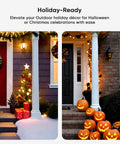 Beat The Glare Instantly With This 400 Watt Outdoor Dimmer Plug Offering Dead Simple Brightness Control Via A Rock Solid 100 Ft Wireless Remote And Ip44 Weatherproof Design For String Lights And Patio Gear with holiday decorations.